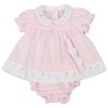 K14227: Baby Girls Dress, Pant & Headband Set (NB-6 Months)